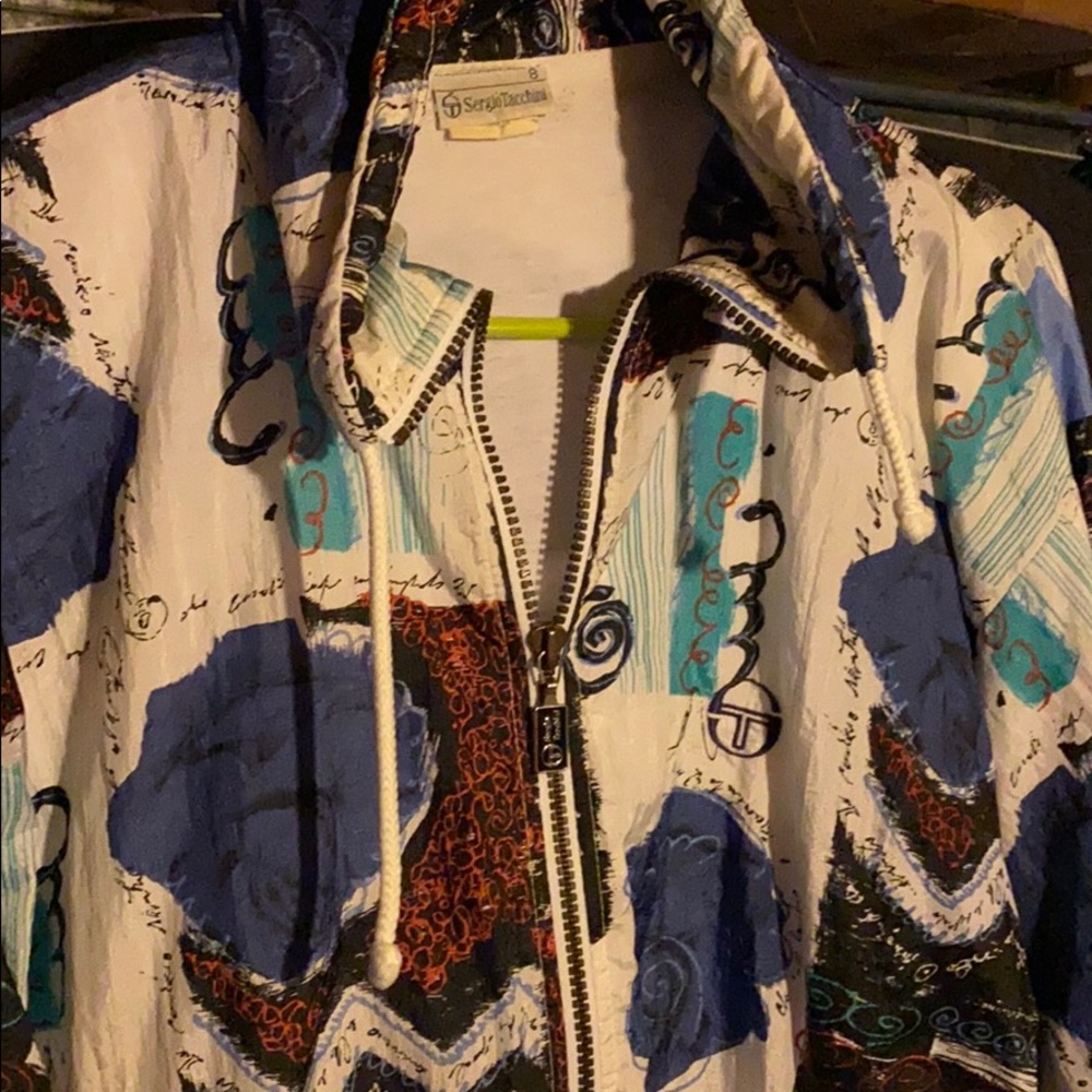 Sergio Tachini Windbreaker Jacket Sz 8 fresh coat